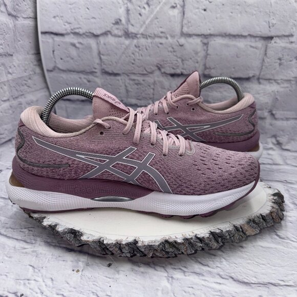 Asics Womens Gel-Nimbus 24 1012B201 Pink Running Shoes Sneakers Size 9.5 - Picture 8 of 10